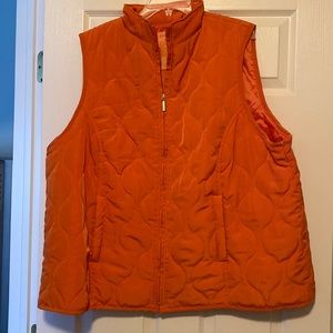 Orange Zip Up Vest